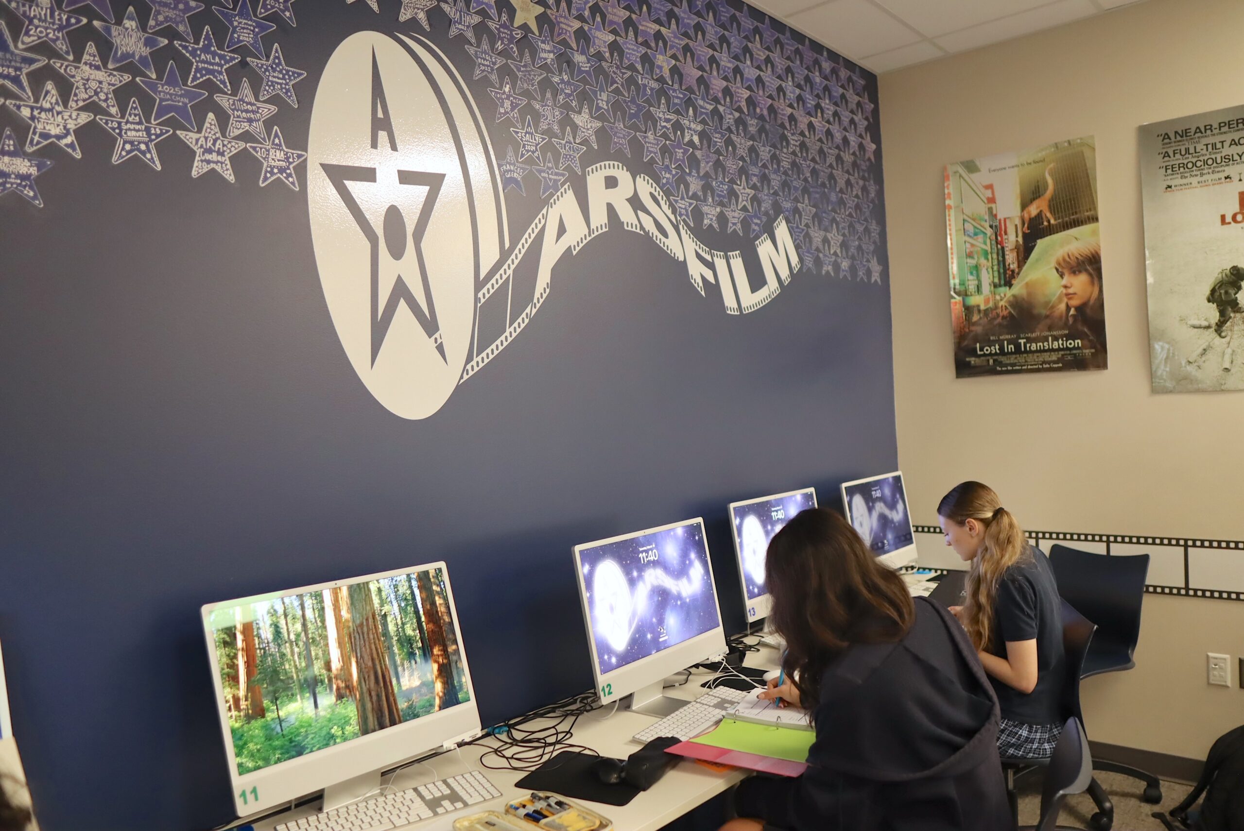 Media Technology students producing a film